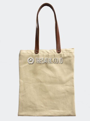 Tas Totebag Kanvas Custom Sablon Logo Tulisan