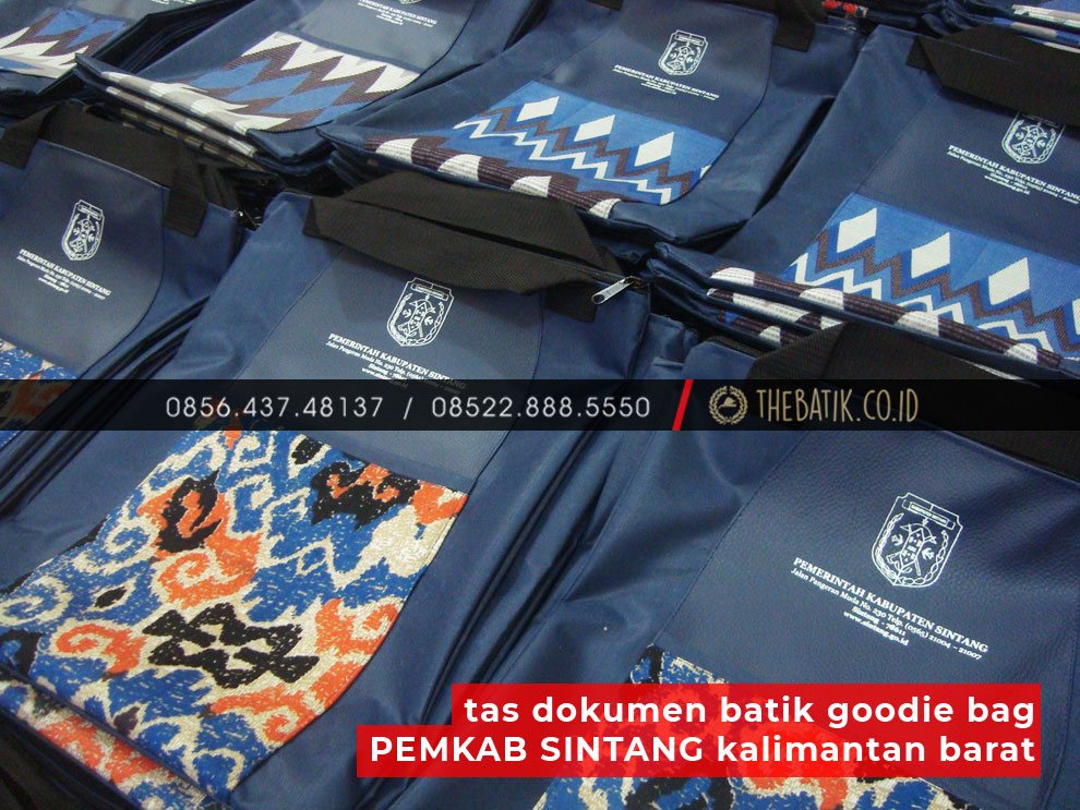 Tas Dokumen Batik Goodie Bag PEMKAB SINTANG Kalimantan Barat