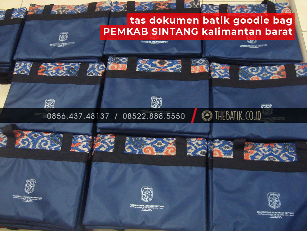 Tas Dokumen Batik Goodie Bag PEMKAB SINTANG Kalimantan Barat