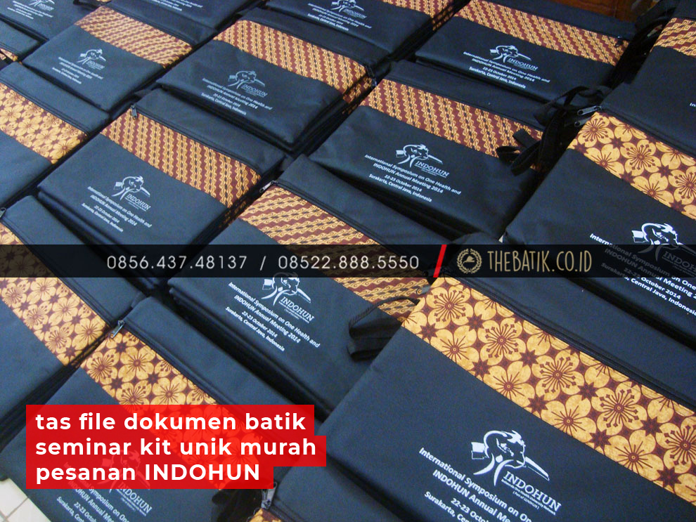 Tas File Dokumen Batik Seminar Kit Unik Murah Pesanan INDOHUN