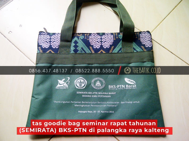 Tas Goodie Bag Seminar Rapat Tahunan (SEMIRATA) BKS-PTN di Palangka Raya Kalteng