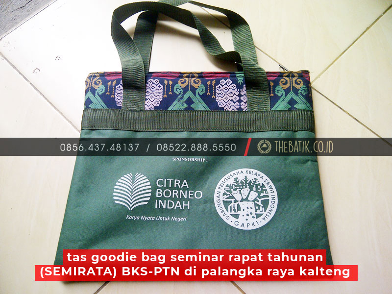 Tas Goodie Bag Seminar Rapat Tahunan (SEMIRATA) BKS-PTN di Palangka Raya Kalteng