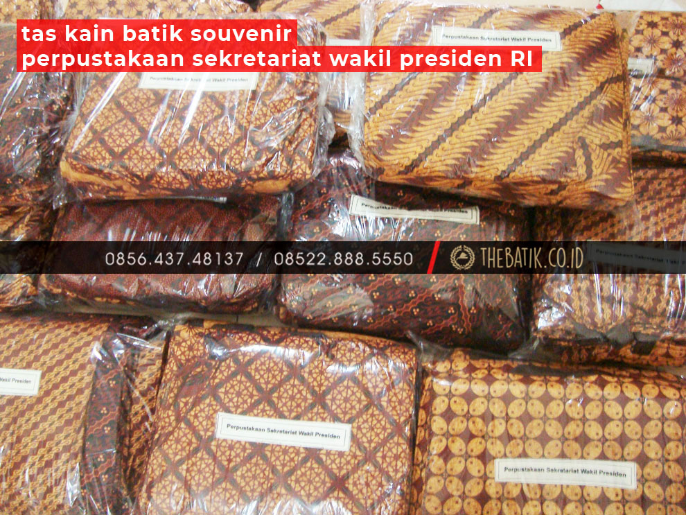 Tas Kain Batik Souvenir Perpustakaan Sekretariat Wakil Presiden RI