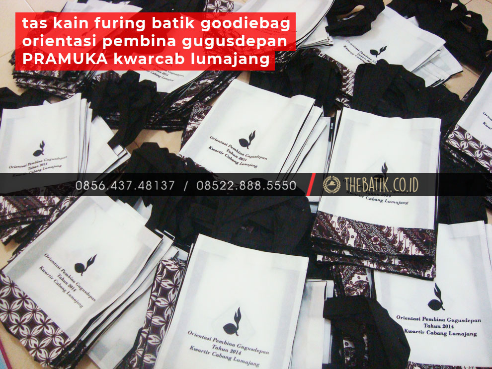Tas Kain Furing Batik Goodiebag Orientasi Pembina Gugusdepan Pramuka Kwarcab Lumajang