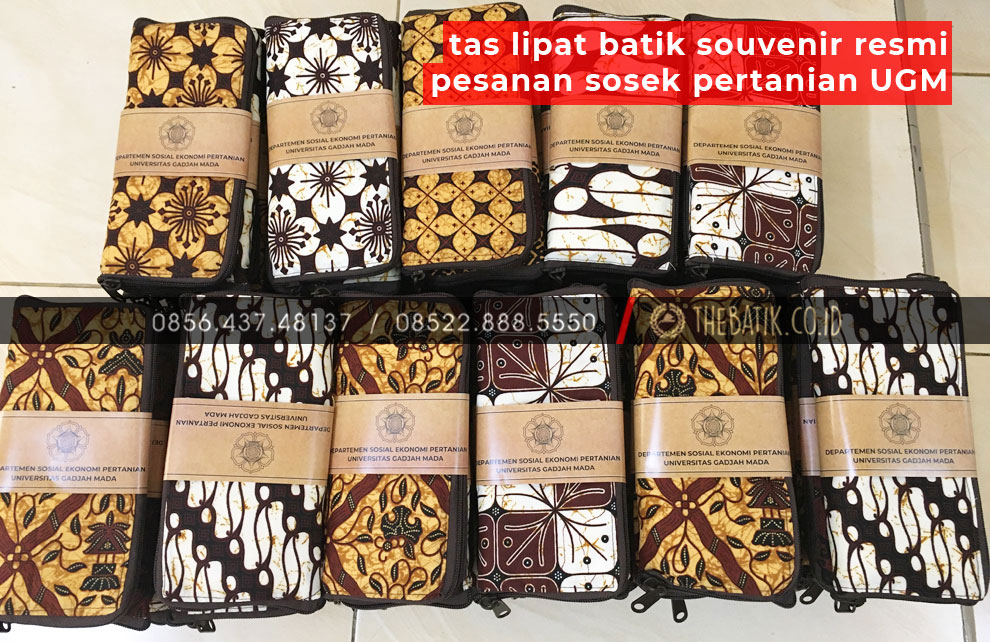 Tas Lipat Batik Souvenir Resmi Pesanan SOSEK Pertanian UGM