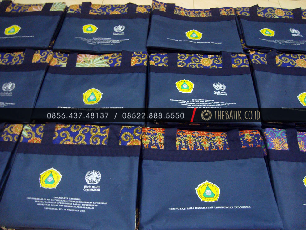 Souvenir Tas Diklat Seminar Kit Kombinasi Batik