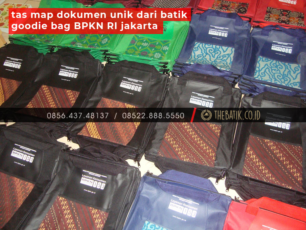 Tas Map Dokumen Batik Goodie Bag BPKN RI Jakarta