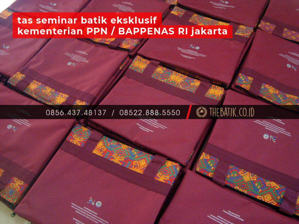 Tas Seminar Batik Eksklusif Kementerian PPN / BAPPENAS RI Jakarta