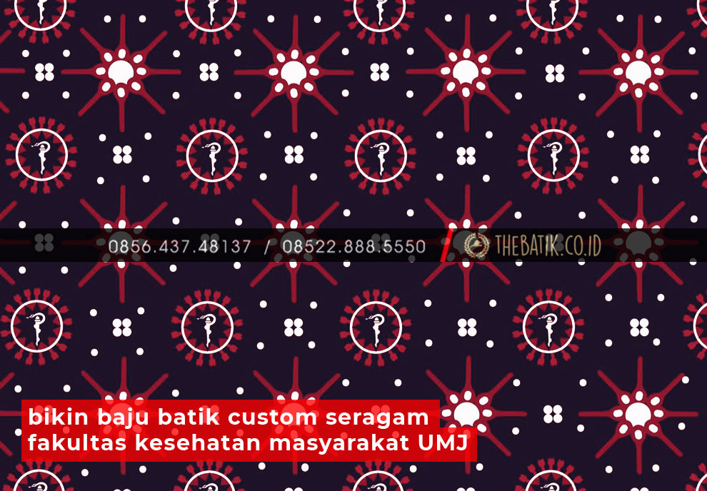 Bikin Baju Batik Custom Seragam Fakultas Kesehatan Masyarakat UMJ