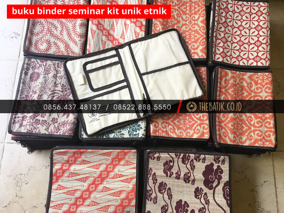 Harga Pabrik Konveksi Buku Binder Seminar Kit Serat Alami Unik Etnik Khas Souvenir Bimtek PEMPROV KALTIM Samarinda