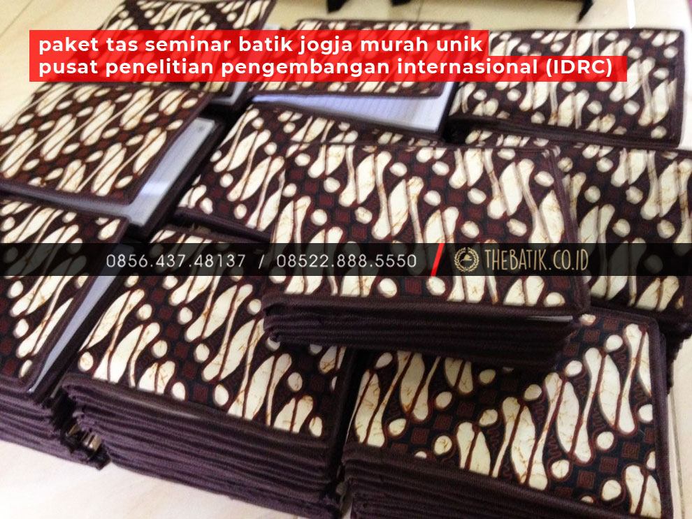 Paket Tas Seminar Batik Jogja Murah Unik Pusat Penelitian Pengembangan Internasional (IDRC)