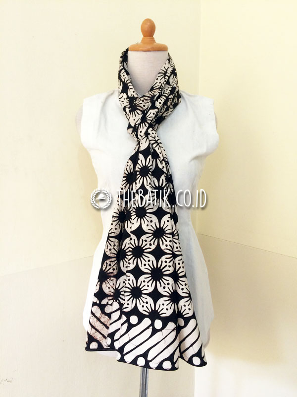 Scarf Syal Leher Batik Jogja Art Bahan Katun Murah untuk Pria Wanita