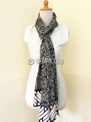 Scarf Syal Leher Batik Jogja Art Bahan Katun Murah untuk Pria Wanita