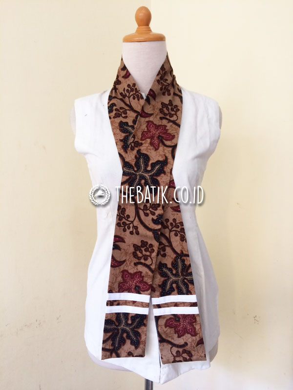 Syal Scarf Leher Batik Panjang Souvenir Unik Murah Custom Design Logo