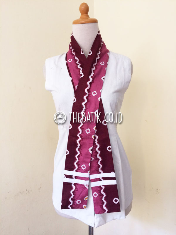 Syal Scarf Leher Batik Panjang Souvenir Unik Murah Custom Design Logo