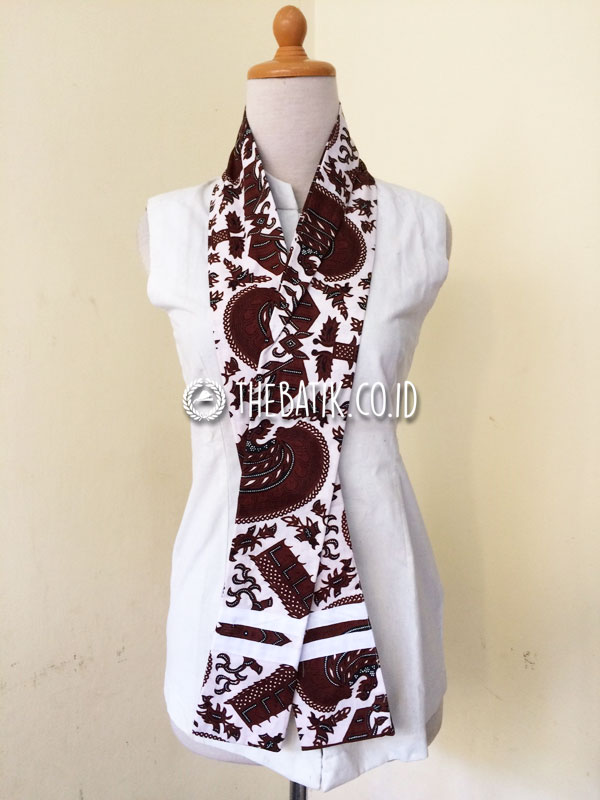 Syal Scarf Leher Batik Panjang Souvenir Unik Murah Custom Design Logo
