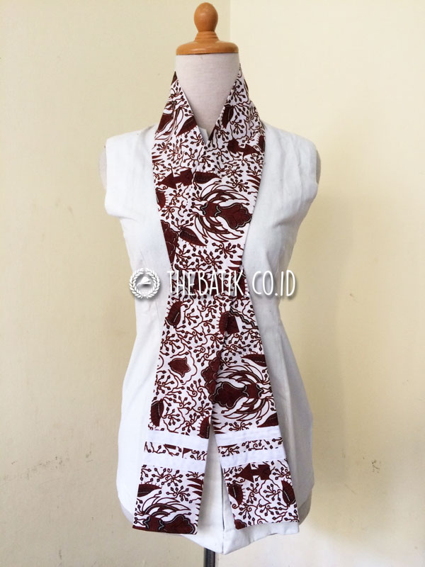 Syal Scarf Leher Batik Panjang Souvenir Unik Murah Custom Design Logo
