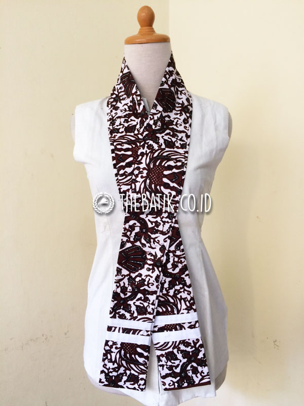 Syal Scarf Leher Batik Panjang Souvenir Unik Murah Custom Design Logo