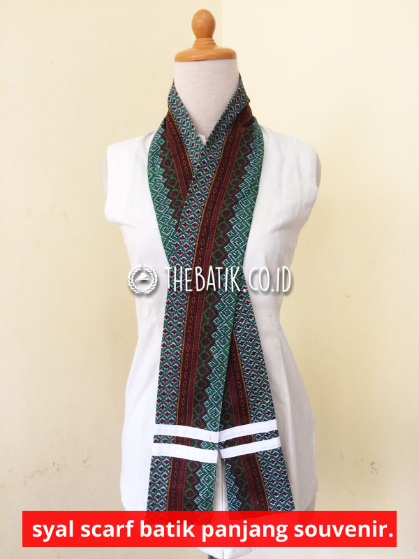 Syal Scarf Leher Batik Panjang Souvenir Unik Murah Custom Design Logo