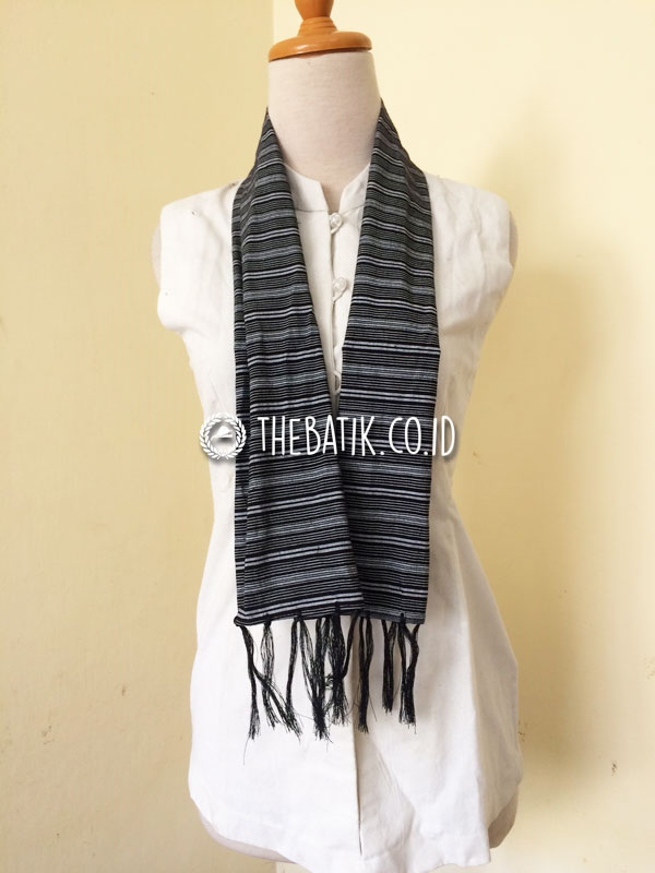 Syal Scarf Leher Pendek Bahan Lurik Jogja Souvenir Unik Gift Oleh-Oleh
