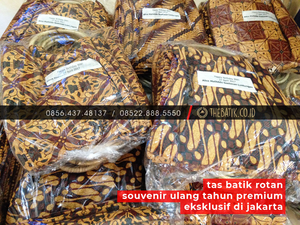 Tas Batik Rotan Souvenir Ulang Tahun Premium Eksklusif di Jakarta