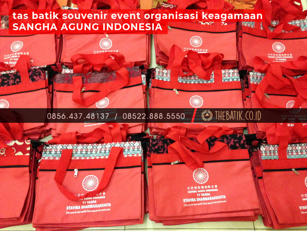 Tas Batik Souvenir Event Organisasi Keagamaan SANGHA AGUNG INDONESIA