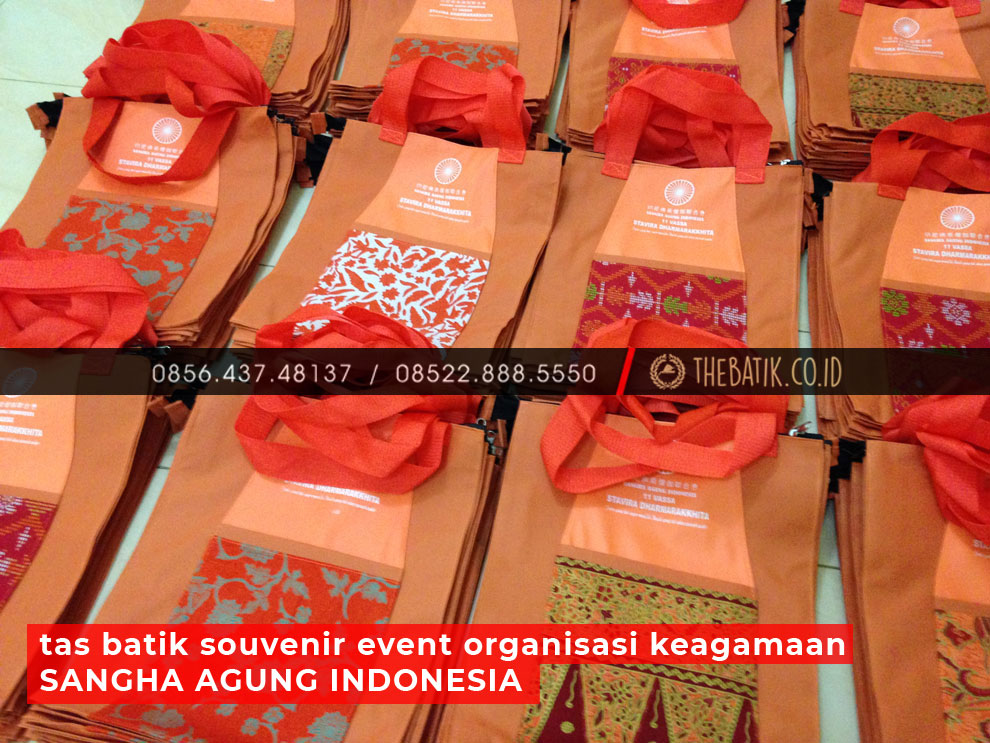 Tas Batik Souvenir Event Organisasi Keagamaan SANGHA AGUNG INDONESIA