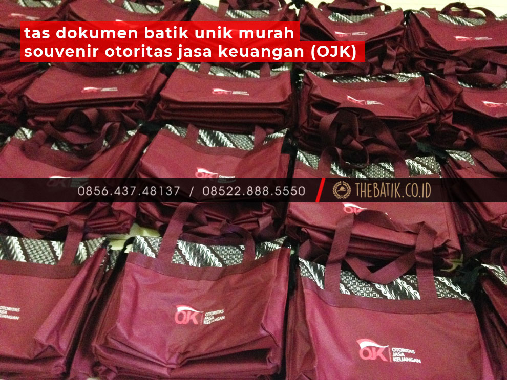 Tas Dokumen Batik Unik Murah Souvenir OTORITAS JASA KEUANGAN (OJK)