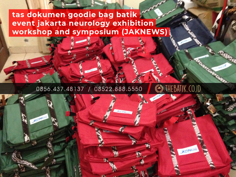 Tas Dokumen Goodie Bag Batik Event Jakarta Neurology Exhibition Workshop and Symposium (JAKNEWS)
