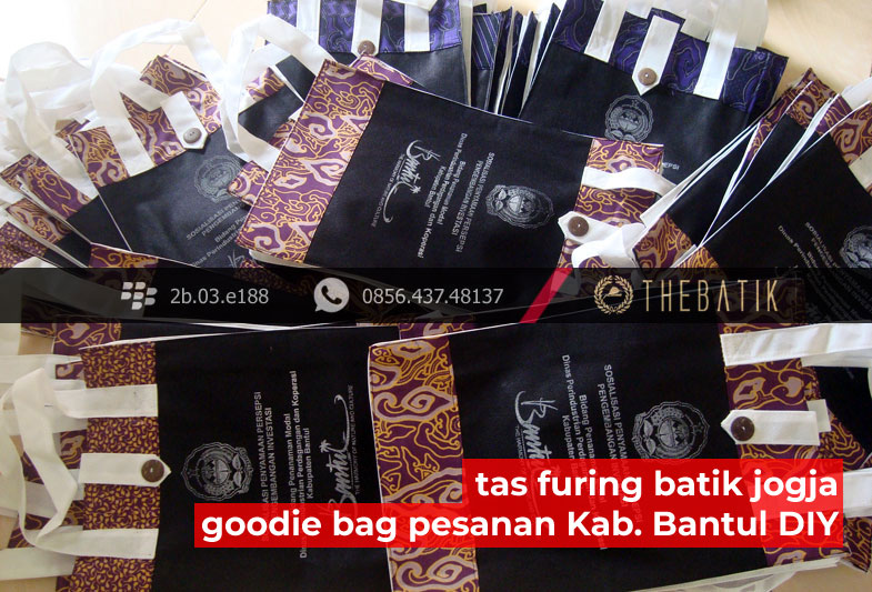 Souvenir Tas Goodiebag Furing Spundbond Batik Murah