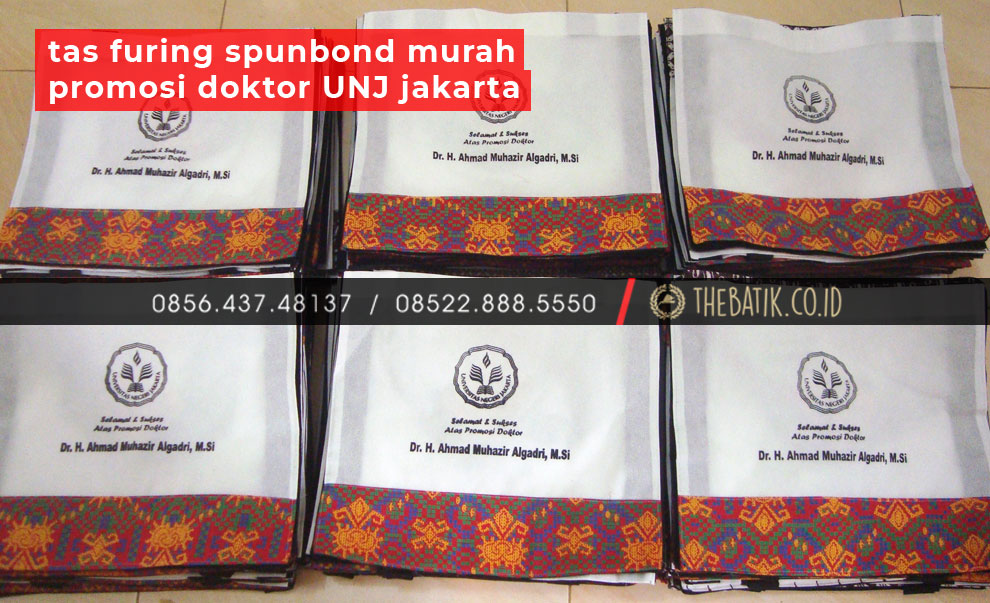 Tas Furing Spunbond Murah Promosi Doktor UNJ Jakarta