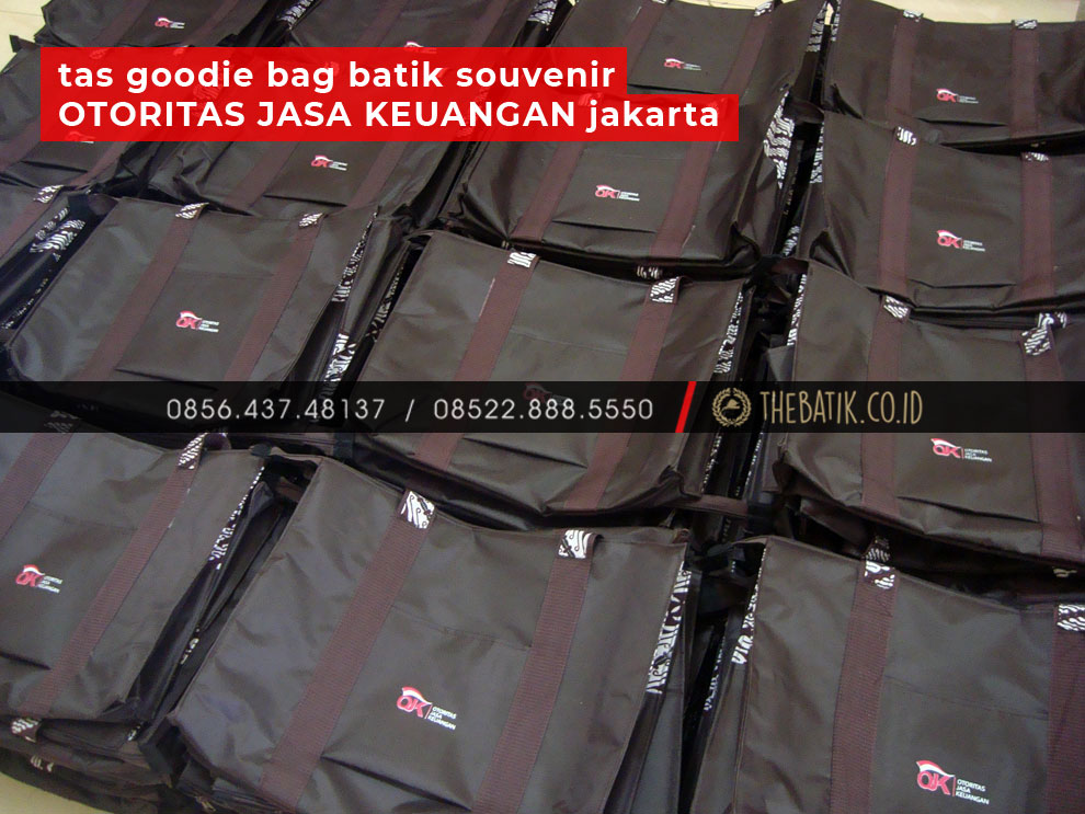 Tas Goodie Bag Batik Souvenir OTORITAS JASA KEUANGAN Jakarta