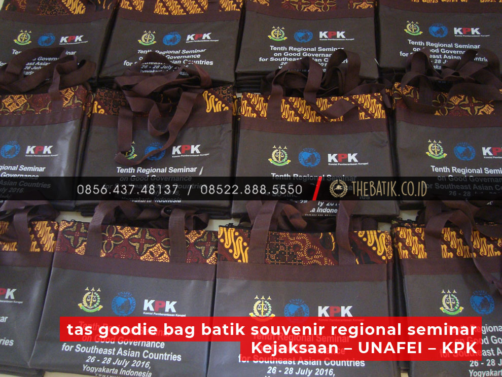 Tas Goodie Bag Batik Souvenir Regional Seminar Kejaksaan – UNAFEI – KPK