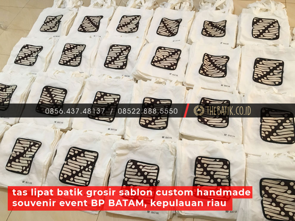 Tas Lipat Batik Grosir Sablon Custom Handmade Souvenir Event BP BATAM, Kepulauan Riau
