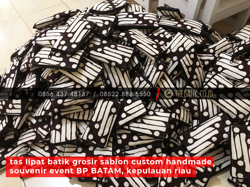 Tas Lipat Batik Grosir Sablon Custom Handmade Souvenir Event BP BATAM, Kepulauan Riau