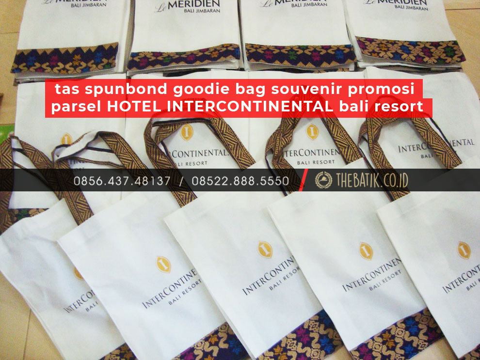 Tas Spunbond Goodie Bag Souvenir Promosi Parsel Hotel InterContinental Bali Resort