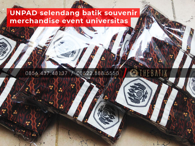 Syal Scarf Leher Batik Panjang Souvenir Unik Murah Custom Design Logo