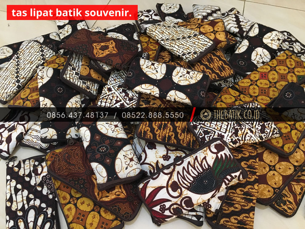 Souvenir Tas Lipat Batik Murah Custom Sablon