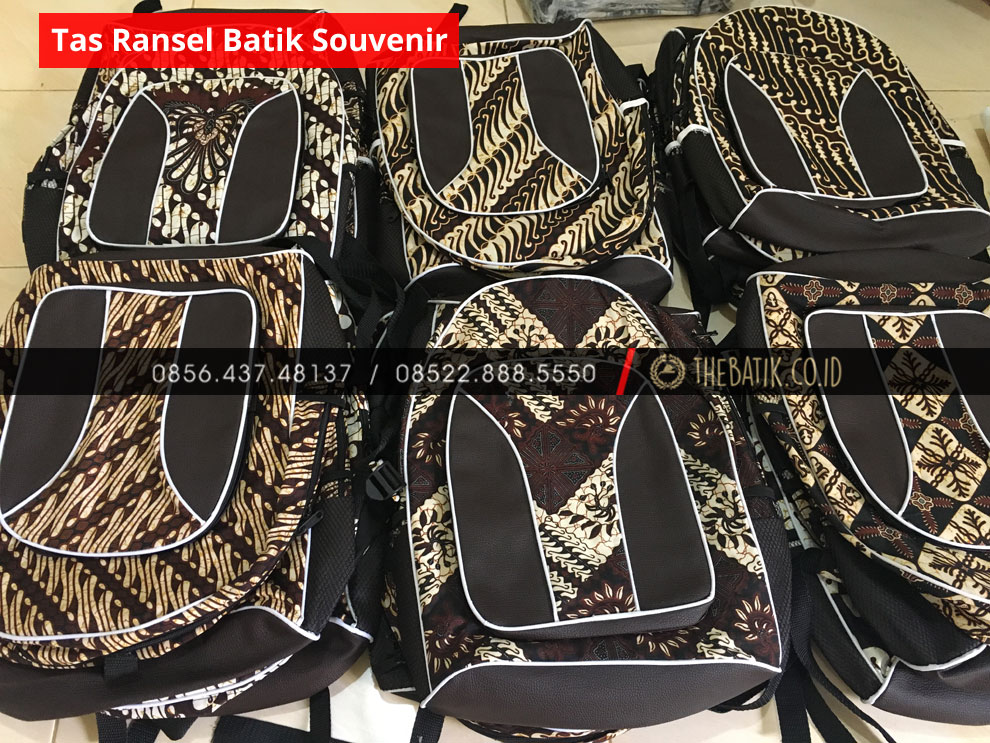 Souvenir Tas Ransel Batik Laptop Dokumen Murah