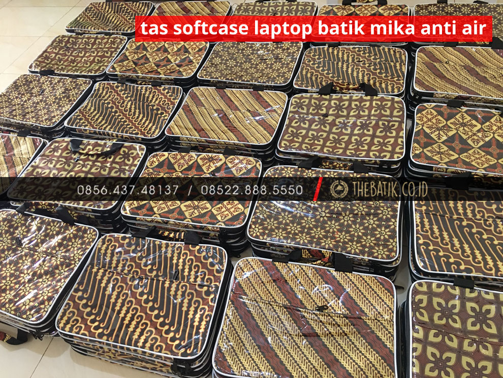Souvenir Tas Laptop Softcase Batik Anti Air