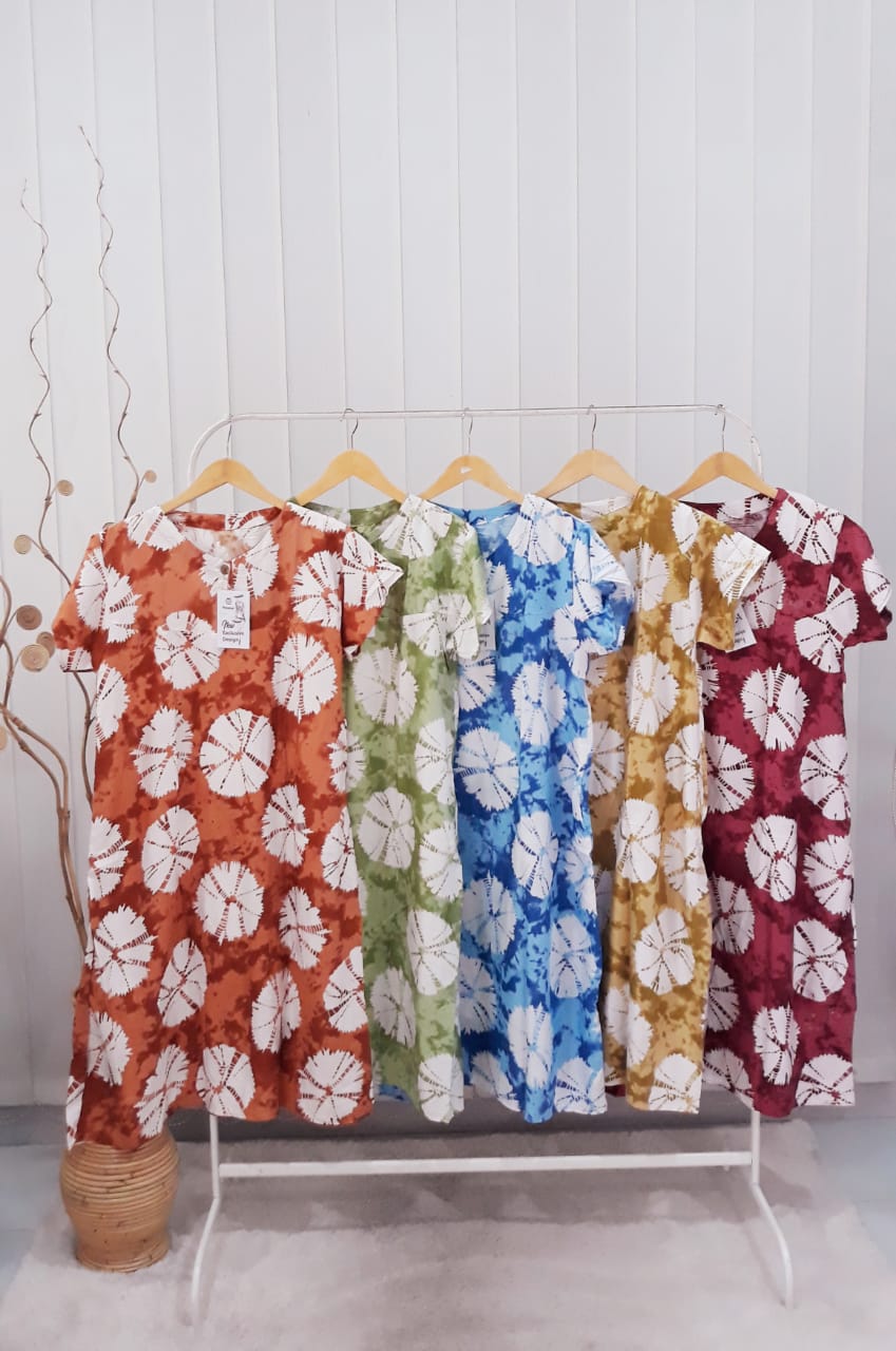 Baju Daster Batik Lengan Pendek Semi Payung Pekalongan Grosir