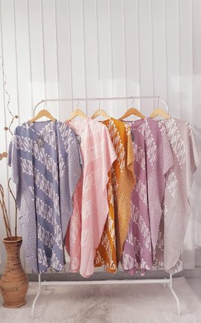 Baju Daster Batik Lowo Pastel Lereng Rayon Pendek Pekalongan Grosir