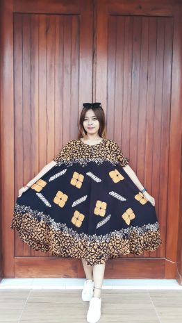 Baju Daster Batik Payung Jumbo Lengan Pendek Rayon Pekalongan Grosir