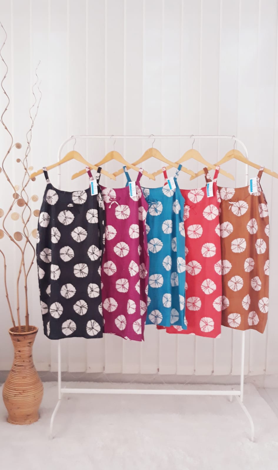 Baju Daster Gandul Karet Pendek Yukensi Batik Jumputan Rayon Pekalongan