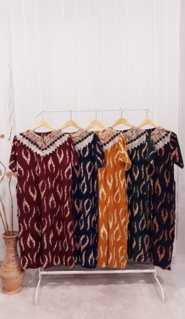 Baju Daster Renda Lengan Pendek Batik Pekalongan Grosir
