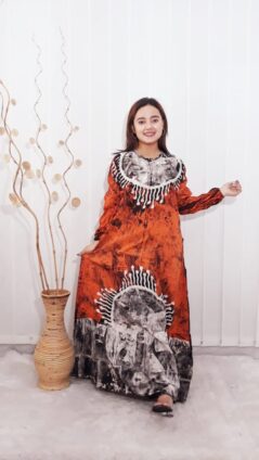 Baju Gamis Slim Fit Batik Rayon Pekalongan Grosir