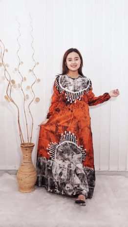 Baju Gamis Slim Fit Batik Rayon Pekalongan Grosir