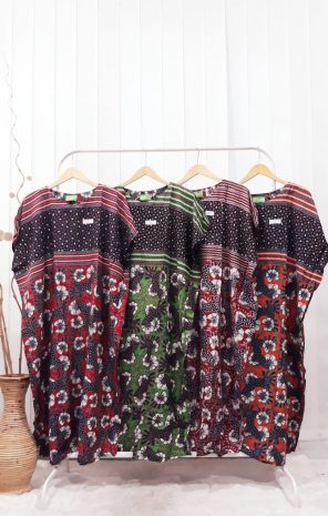 Daster Batik HAP Lowo Lengan Pendek Printing Murah Rayon Pekalongan Grosir