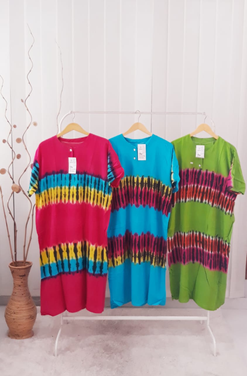 Daster Batik Jumbo Lengan Pendek Murah Adem Bahan Rayon Pekalongan