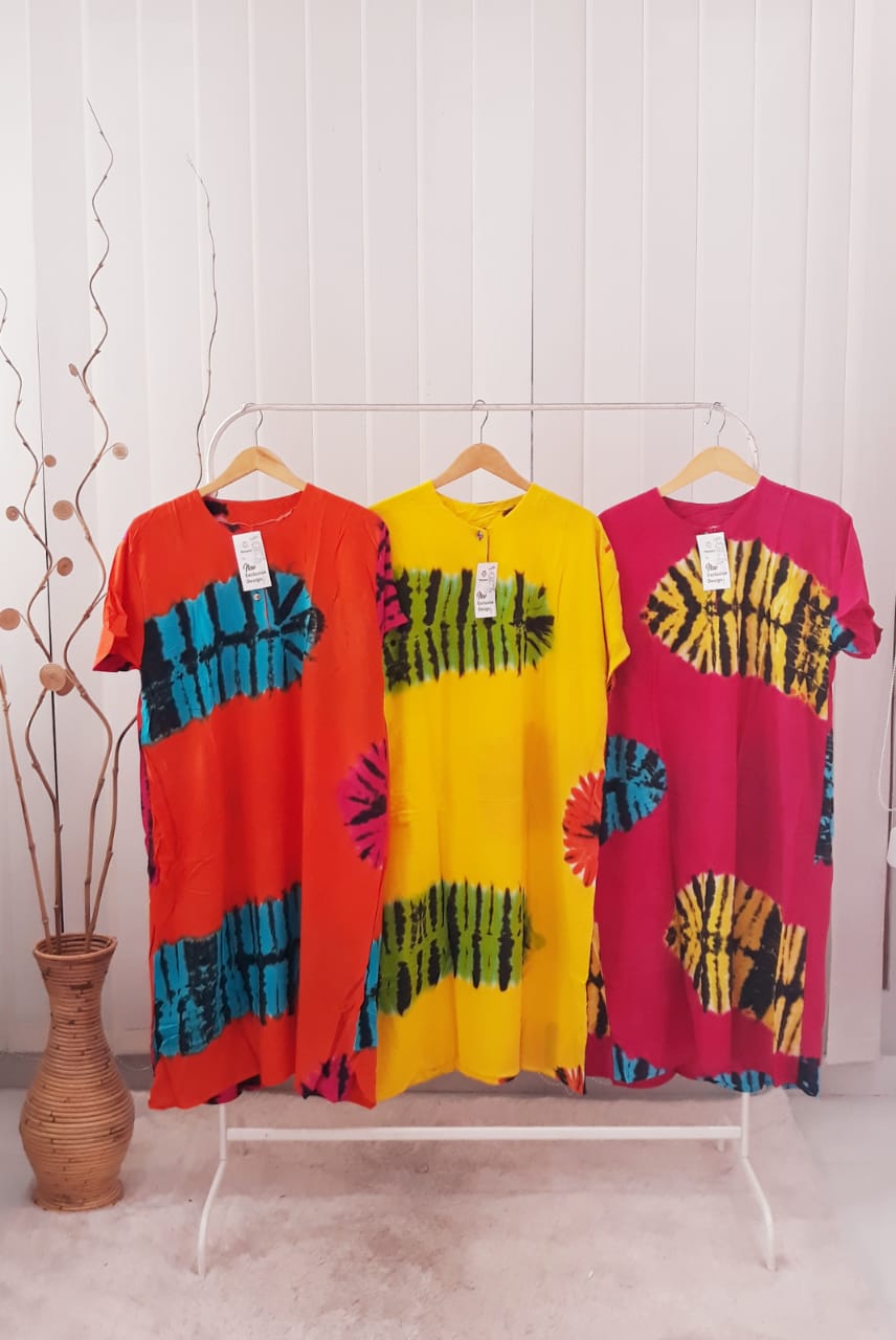 Daster Batik Jumbo Lengan Pendek Murah Adem Bahan Rayon Pekalongan